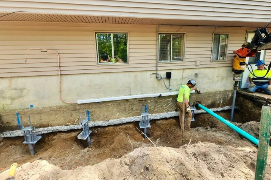 Helical Pier Installation in Texarkana, TX